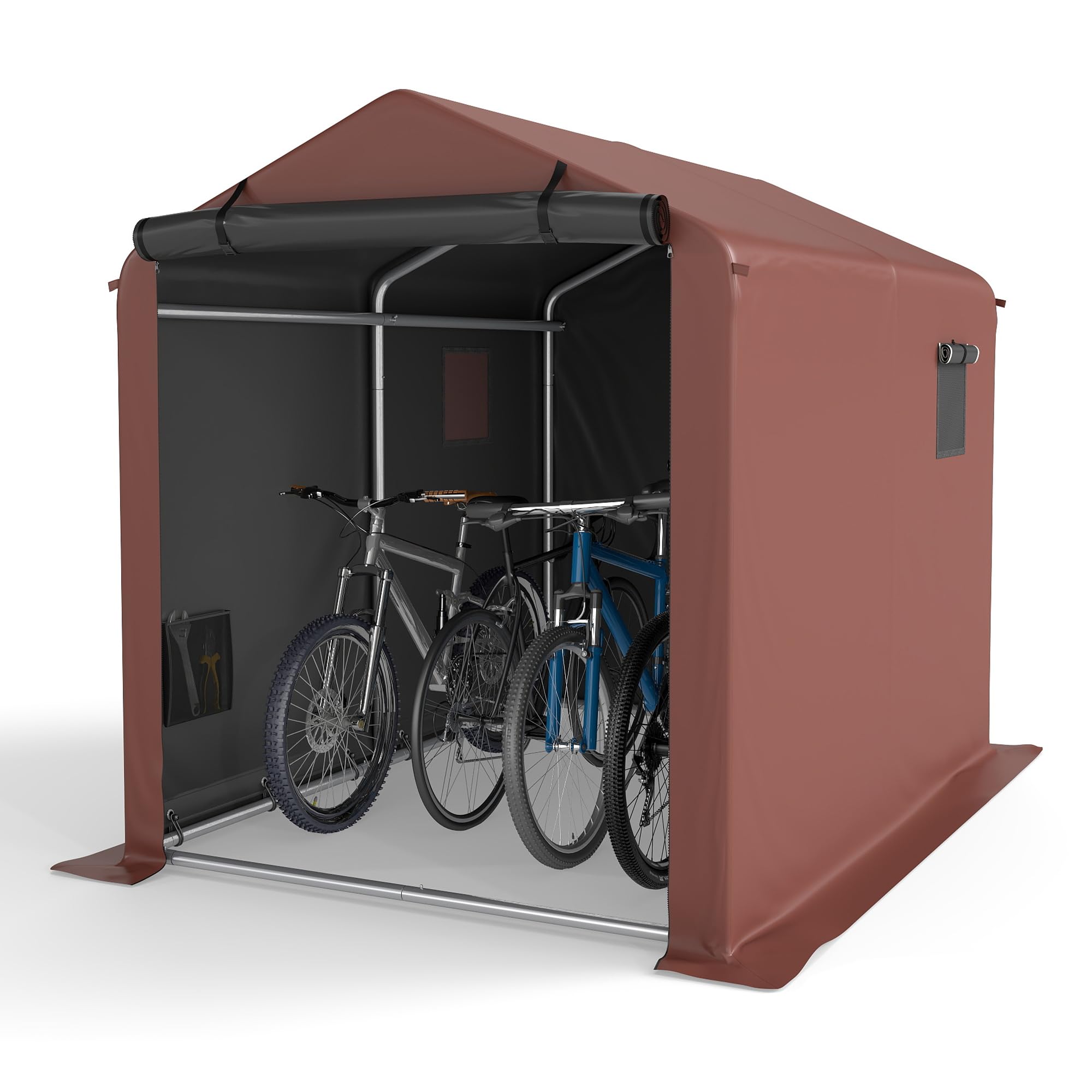 サイクルハウス 自転車置き場 COVERONICS | 屋外 5台用 サイクルポート