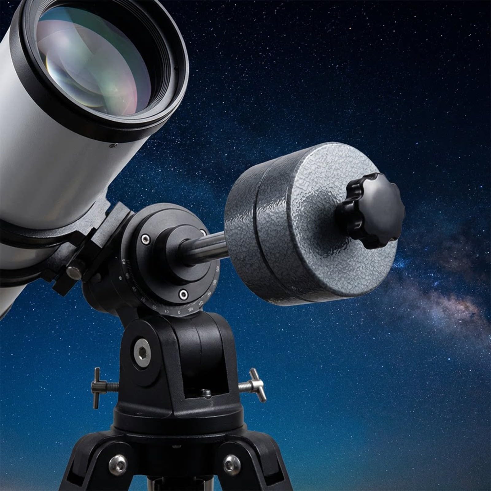 Telescopio astronomico armonico Equatoriale Mount Contrappeso per Celestron 80EQ/80DX/90DX, Ferro 18kg, Compatibile con Asta 12mm, Ideale, per Osservazione e Fotografia di Tracciamento