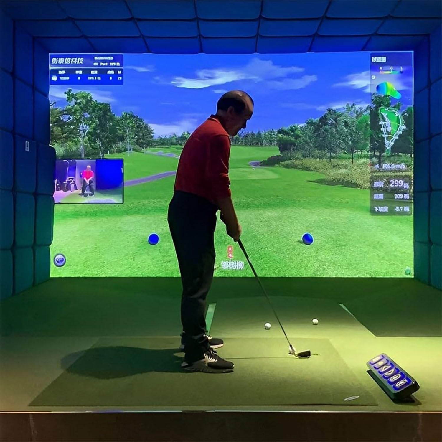 Écran de projection d'affichage d'impact de golf pour entraînement en extérieur et jardin