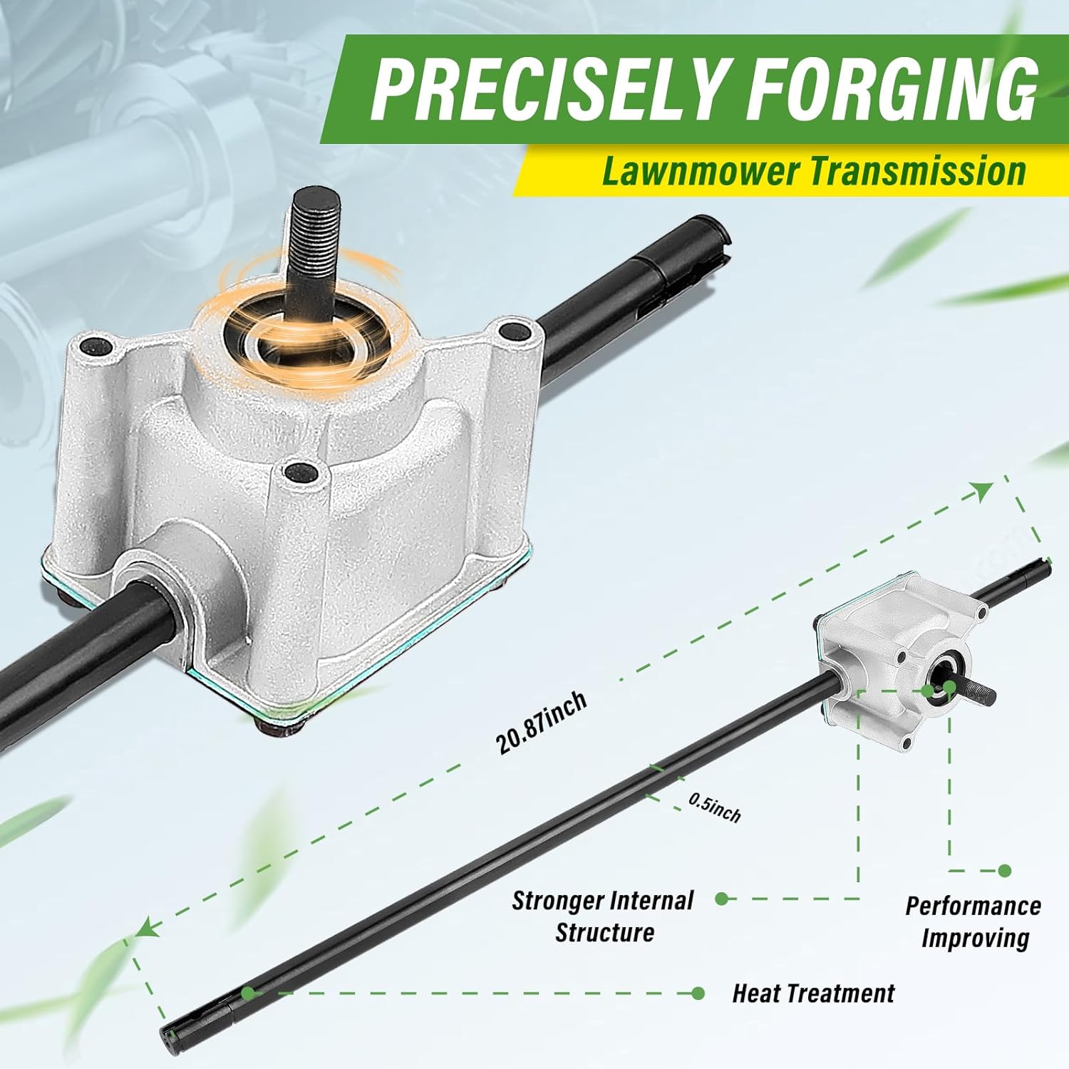 Rear Wheel Drive Transmission Assembly Compatible with Toro Recycler 22in Lawn Mower 106-3956, 105-6840