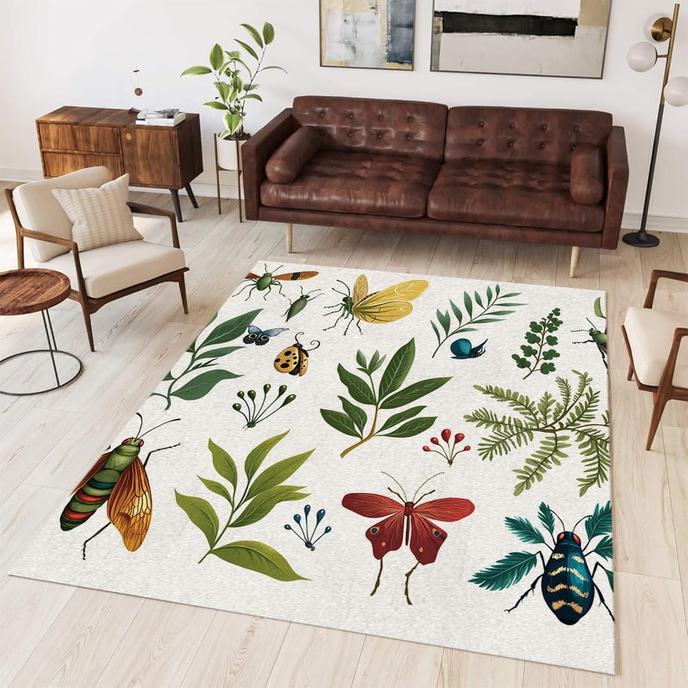 Tapis d'intérieur bohème vintage grand passage et facile à nettoyer