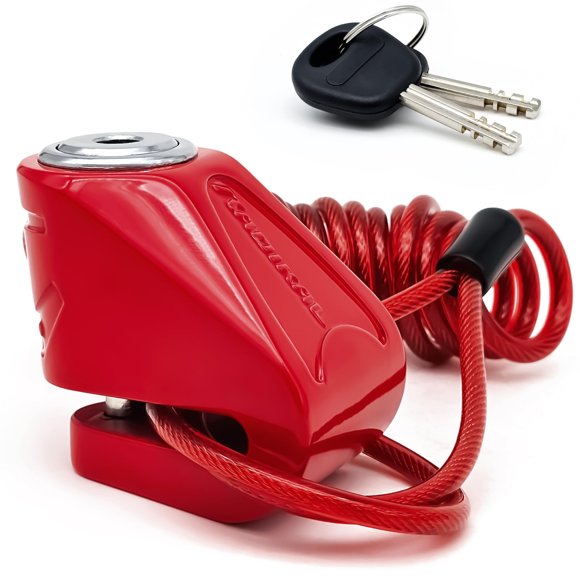 Antivol Disque RADIKAL RK534R - Pour Scooter, Vélo, Trottinette | ø6mm | Sans Clé