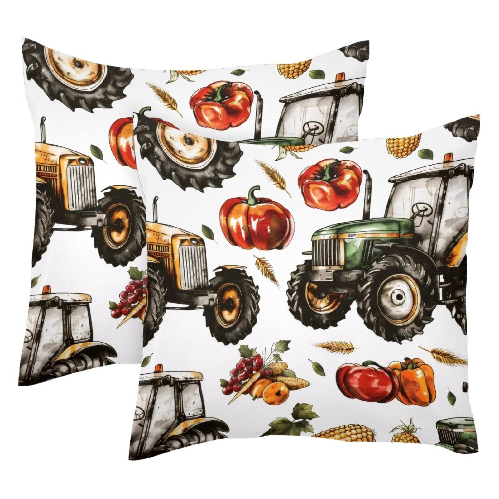 Housse de coussin velours citrouille Harvest Farm pour relooker vos vieux coussins