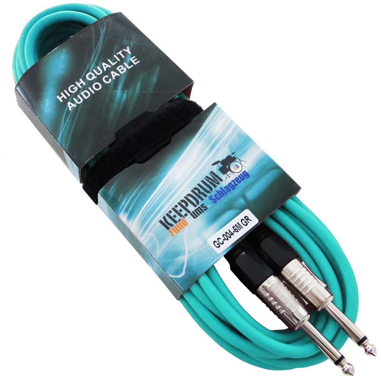 keepdrum GC-004 - Cable de audio para instrumentos (5 unidades, 6 m)