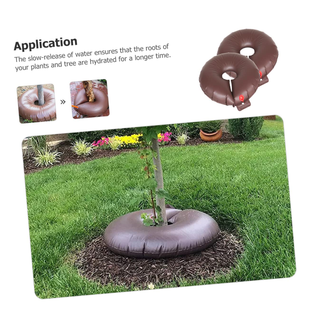 TOYANDONA 2piezas Bolsa De Riego por Goteo para Árboles De PVC Reutilizable para Jardín Ahorro De Agua Sistema De Irrigación Lento
