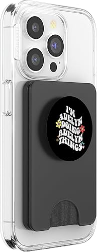 Miniatura 10 de Retro Groovy Im ADELYN Doing ADELYN Things Funny Mother's PopSockets Standard PopGrip