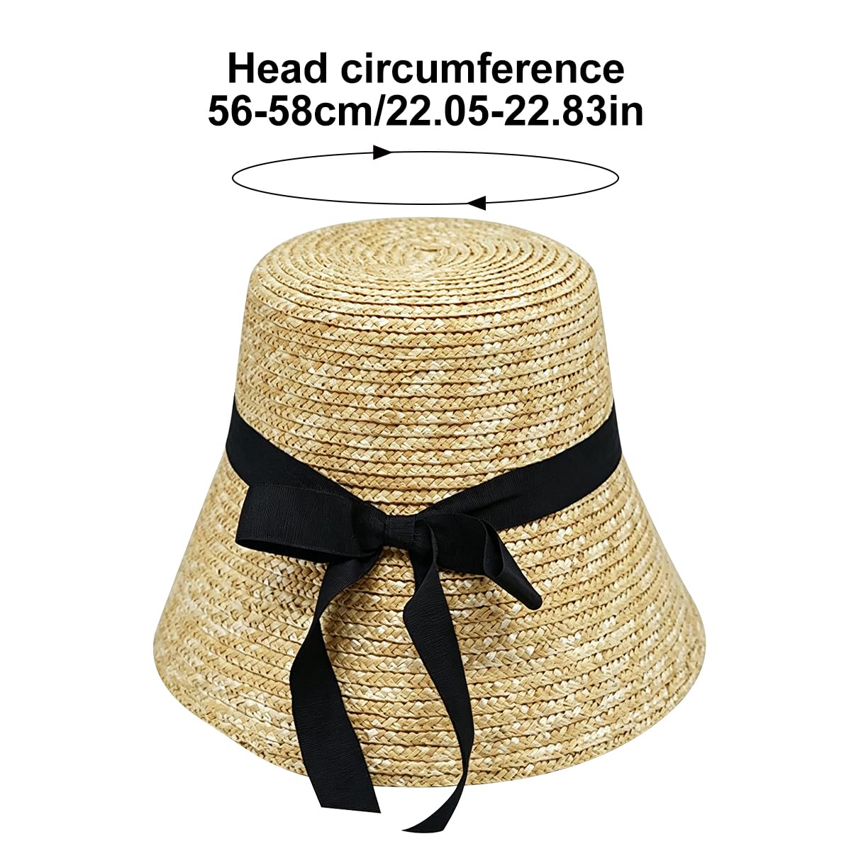 Sombrero de protección solar de ala ancha, sombreros de paja de verano para mujeres para exteriores
