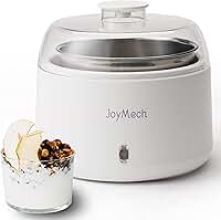 JoyMech Máquina de Iogurte Grego Com Controle de Temperatura Constante - Recipiente de Aço Inoxidável, 1,1 Litro Para Iogurte Orgânico Doméstico