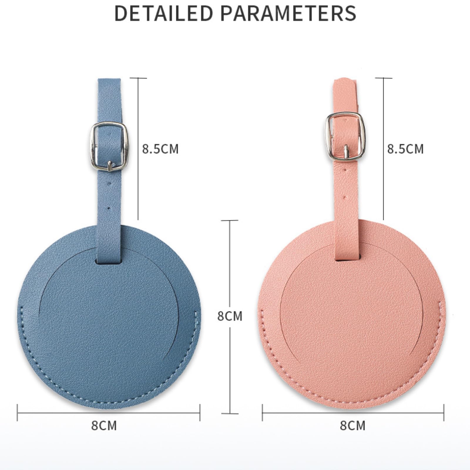 Personalisierte Gepäckanhänger, individuelles Namensschild für Koffer, Rucksack, Taschenanhänger, rund, graviert, Buchstaben, Gepäckanhänger, personalisierbar, Initiale, Reisegepäck, ID, Namensschild