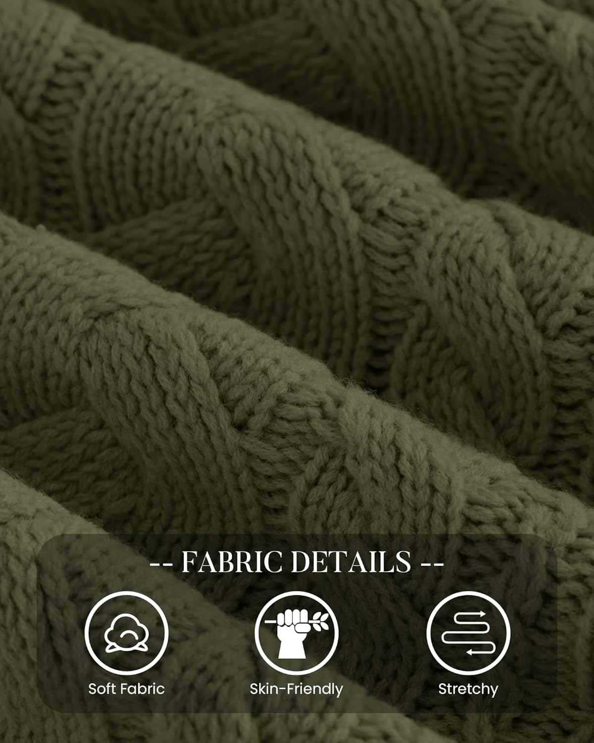 BTFBM Women's Oversized Sweaters 2025 Batwing Long Sleeve Cable Knit Crewneck Pullover Tops Fall Outfits Winter Clothing - Image 5