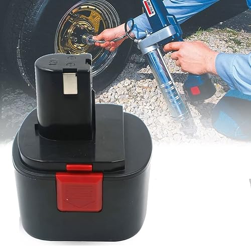 Miniatura 3 de H-ANT Batería de repuesto de 3000 mAh compatible con pistolas de grasa Lincoln Lincoln 12 V Batería 1201 Lincoln 1242 Lincoln 1244 218-790