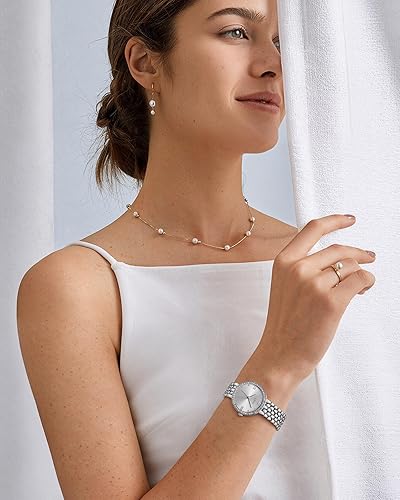 Miniatura 3 de CIVO Quartz Gold Watch for Women Elegant Stainless Steel Dress Wristwatch with Diamond Dial - Ladies Luxury Watch for Small Wrists - Gift for