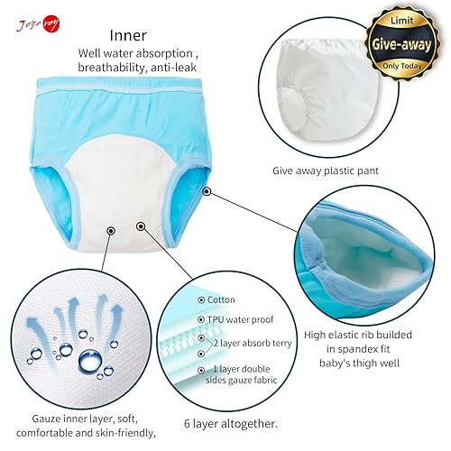 Miniatura 3 de Joyo roy Ropa interior de entrenamiento para ir al baño, ropa interior para niños pequeños, ropa interior 2T, ropa interior para niños 2T, ropa