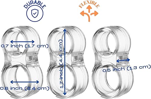 Miniatura 4 de Protector de pared transparente para tope de puerta (4 unidades), tapones de silicona para manija de puerta, cancelación de ruido de los pomos de la