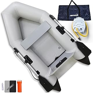 Nemaxx® Profi Schlauchboot 230/330/380 cm für 2/5/7 Personen – Paddel-, Angel- & Ruderboot – Luftboden/Aluboden, motorisierbar, bis zu 905 kg Traglast – inkl. 2 Paddel, Pumpe, Tasche & Reparaturset