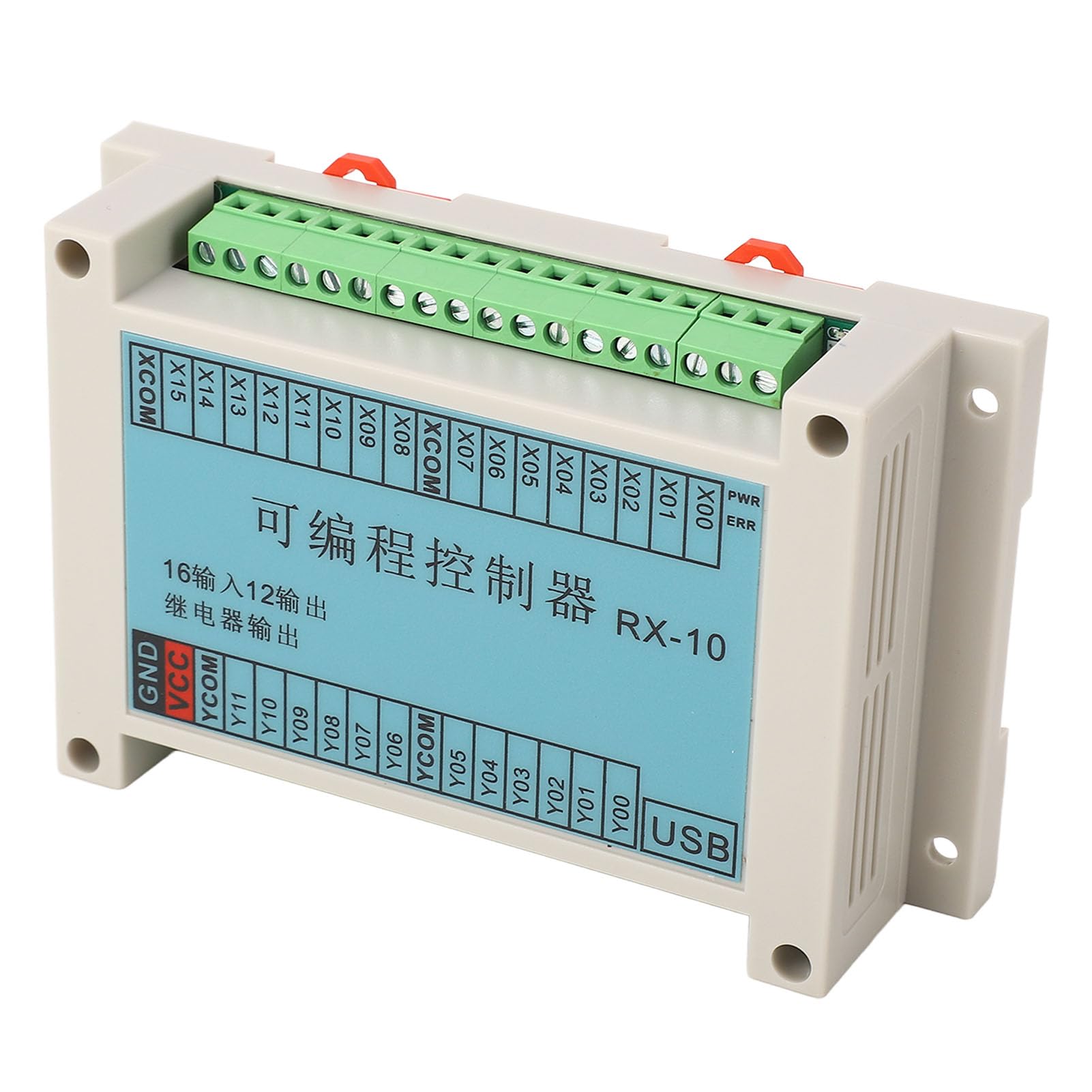 Scheda di Controllo Industriale per Controller Programmabile PLC con Forte compatibilità per L'automazione Industriale - Materiale ABS, 12-24 V, Facile da Installare