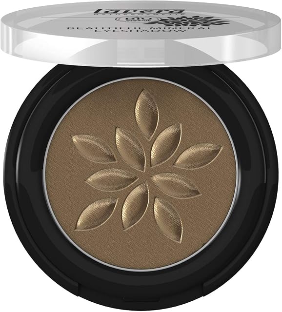 lavera Beautiful Mineral Eyeshadow -Egdy Olive 37- Silky-soft finish & long-lasting colour brilliance  Vegan Natural cosmetics Make-up Organic plant ingredients 100% natural make-up (2 g)