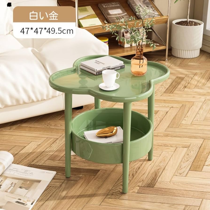 エレガントなテーブル 狭いスペース用の小さなサイドテーブル @00010@ サイドテーブル（ベッド・ソファ・介護・キャスター・移動・高さ