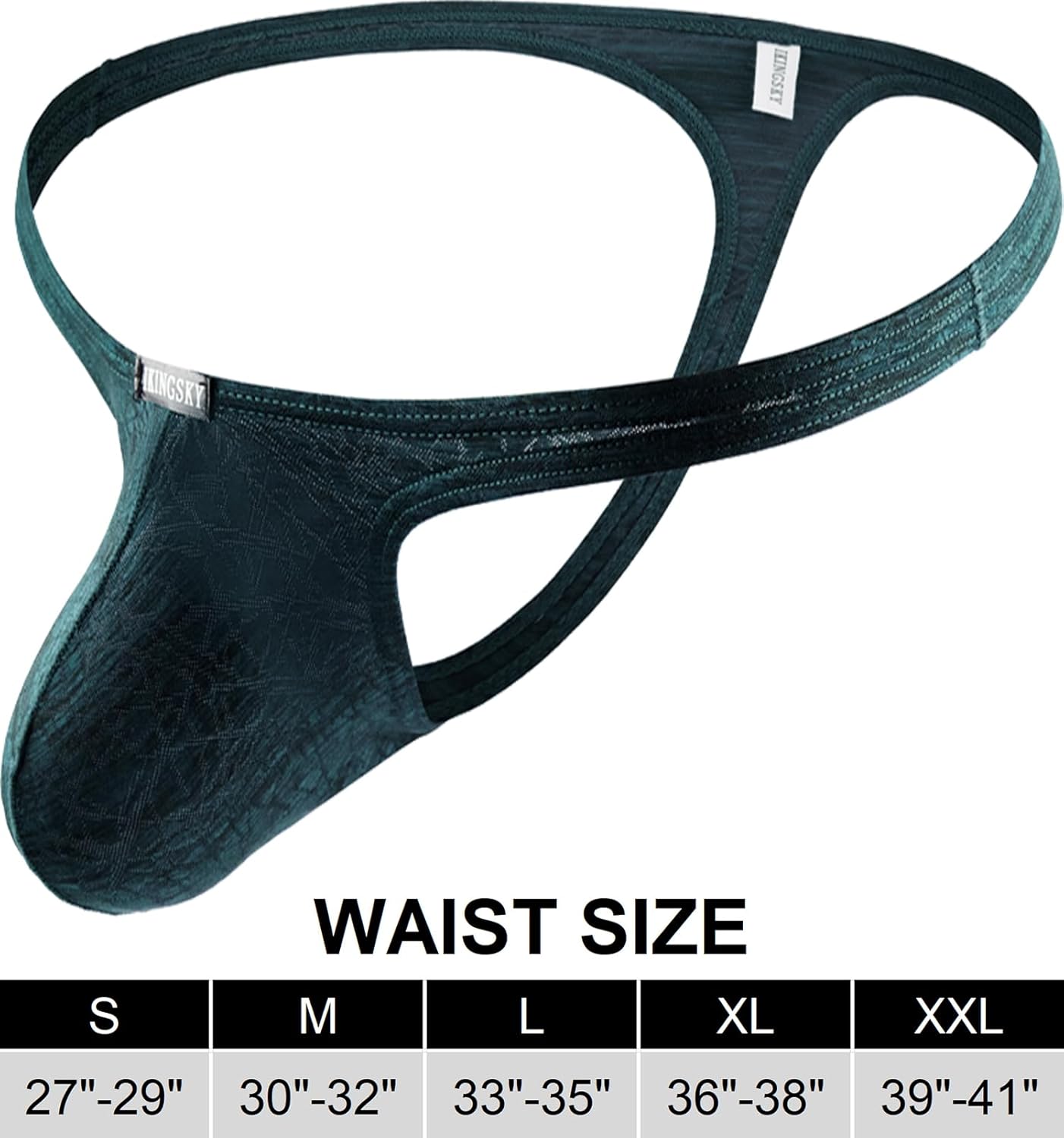 iKingsky Men's Breathable Pouch Thong Underwear Sexy Low Rise Bulge T-back Panties for Men - Image 7