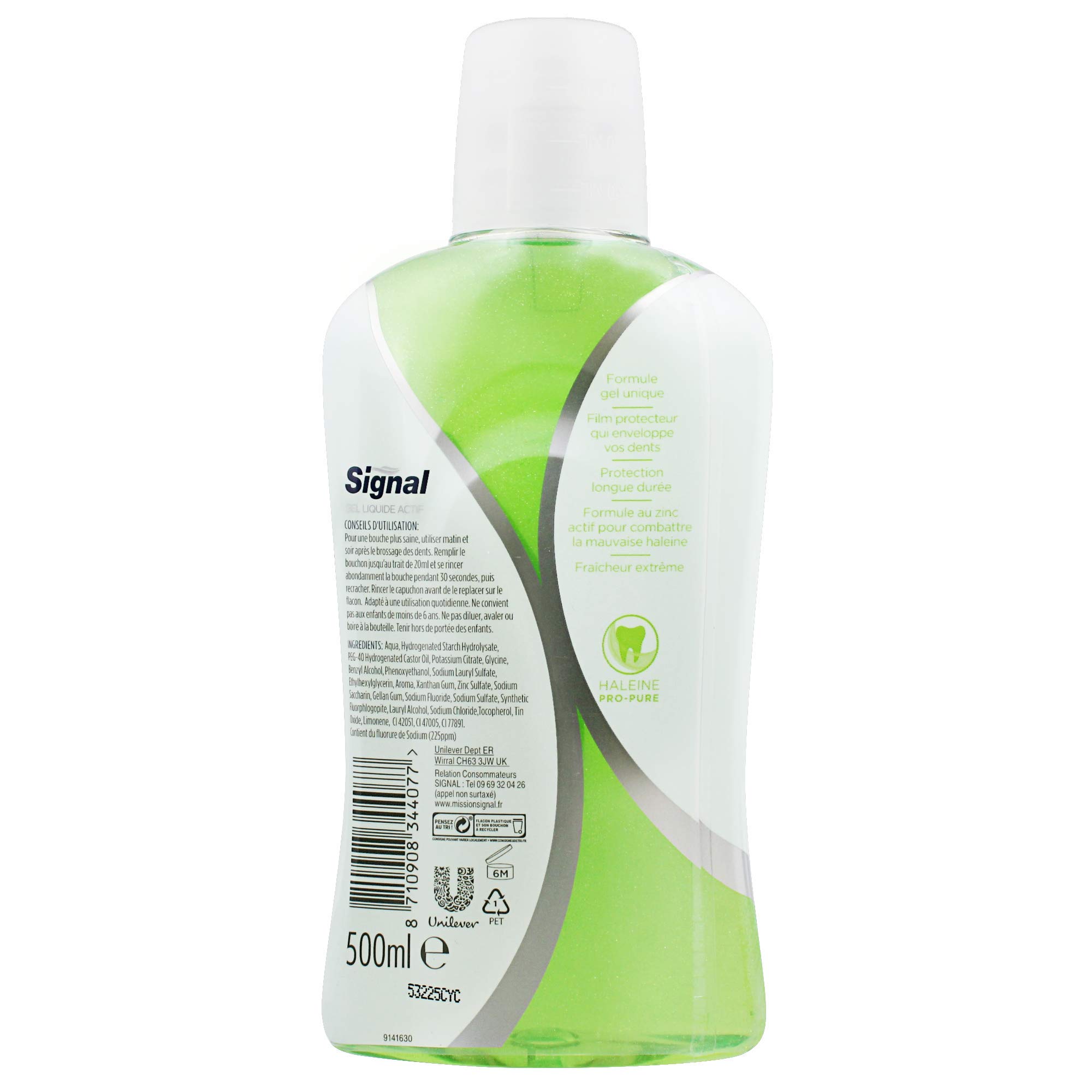 Image secondaire de Signal Bain de Bouche Gel Liquide Haleine Pro-Pure 500ml