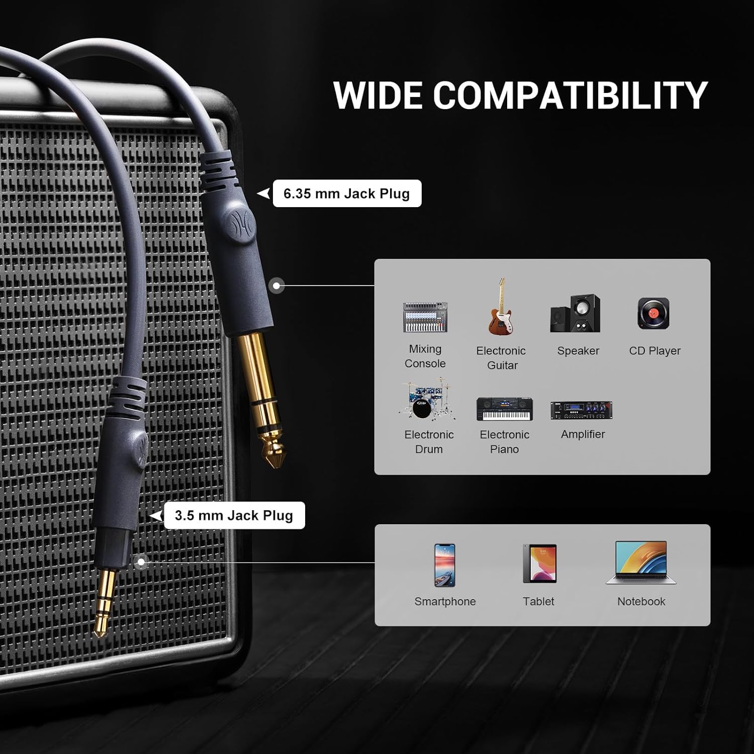 OneOdio Monitor 60 Professional Studio Headphones - Recording Wired Over Ear Headphones, Hi-Res Audio, Soft Comfortable Earmuffs, 6.35mm Adapter for Tracking Mixing DJ Mastering Broadcast-Navy Blue - Image 5