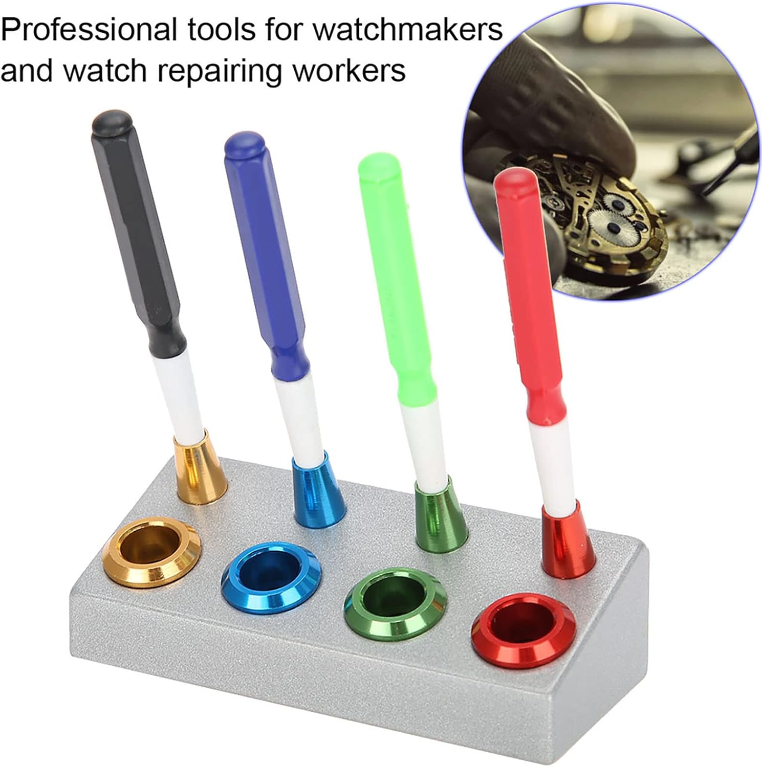 Watch Oiler Kit, Professional Watch Oiler Kit 4 Oil Cup 4 Oil Pen Assortment Watchmaker Repair Tool Watch Oiler Assortment Kit Watch Oiler Kit Watchmaker Oil Tools Set for Repair