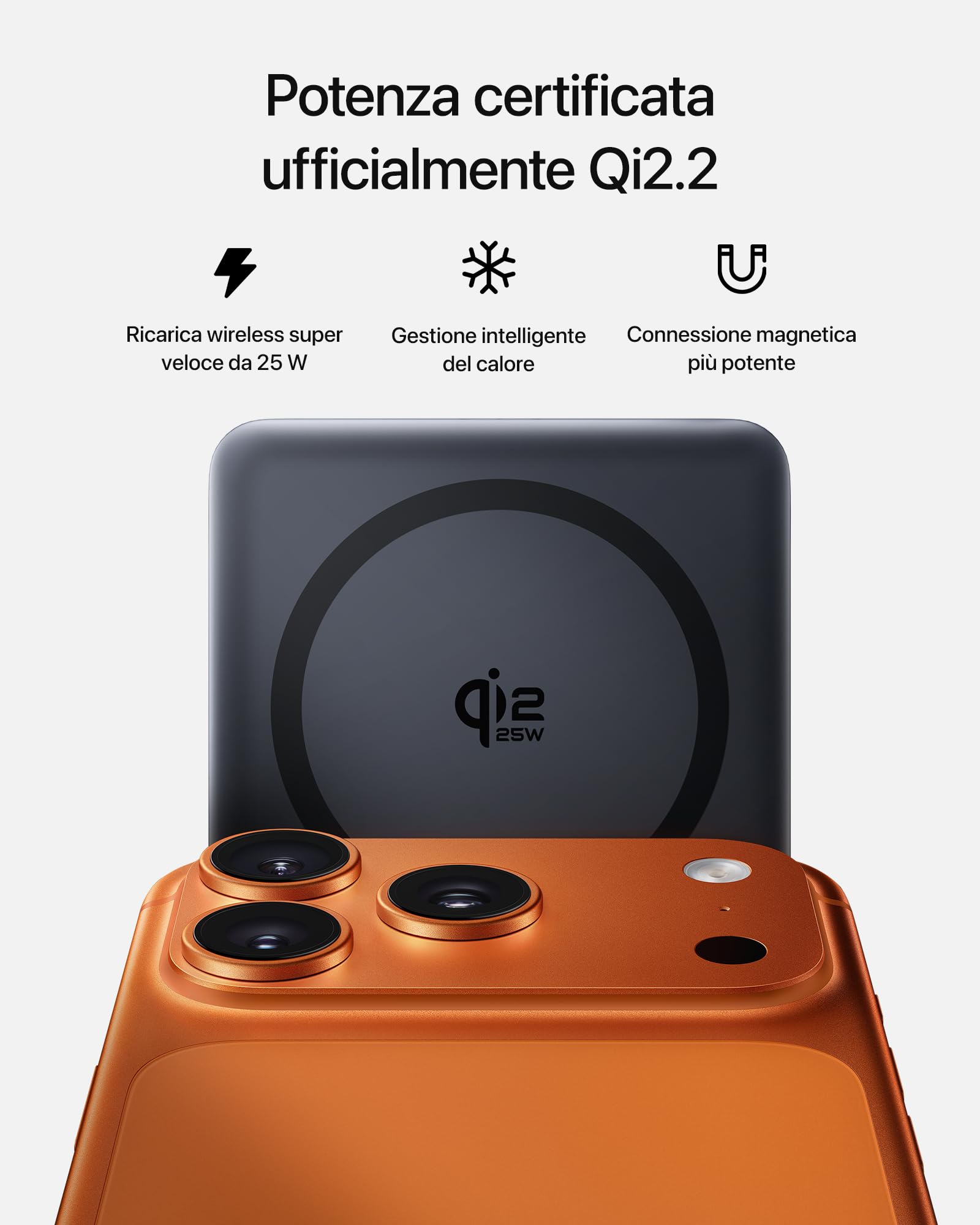 Baseus PicoGo AM52 Power Bank, Qi2.2 Magsafe Powerbank 10000mAh, Ricarica Wireless Ultraveloce da 25 W, Ricarica Rapida PD da 45 W, Batteria Esterna Magnetica Sottile per iPhone 17/16 Pro Max, Nero