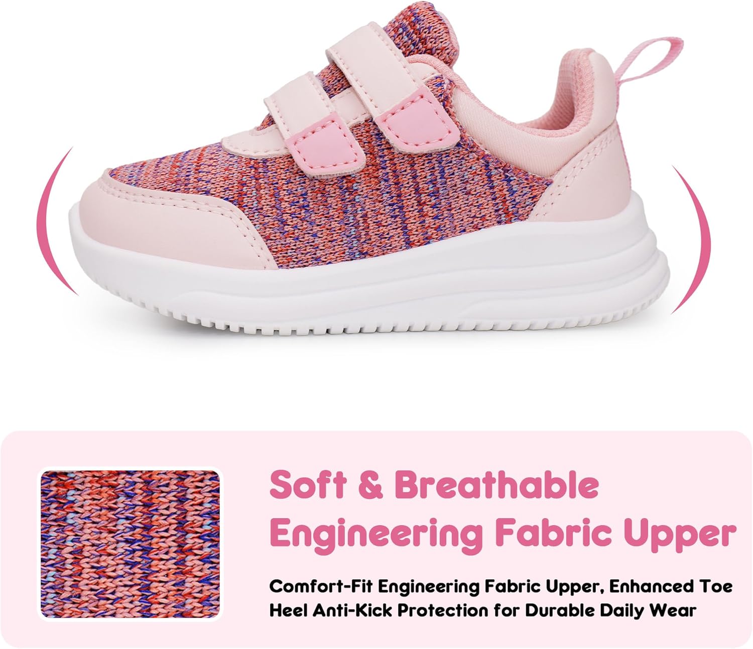YESKIS Toddler Boys Girls Sneakers Kids Slip On Running Tennis Shoes Lightweight Breathable Casual Athletic Sport Walking for Toddler and Little Kid
