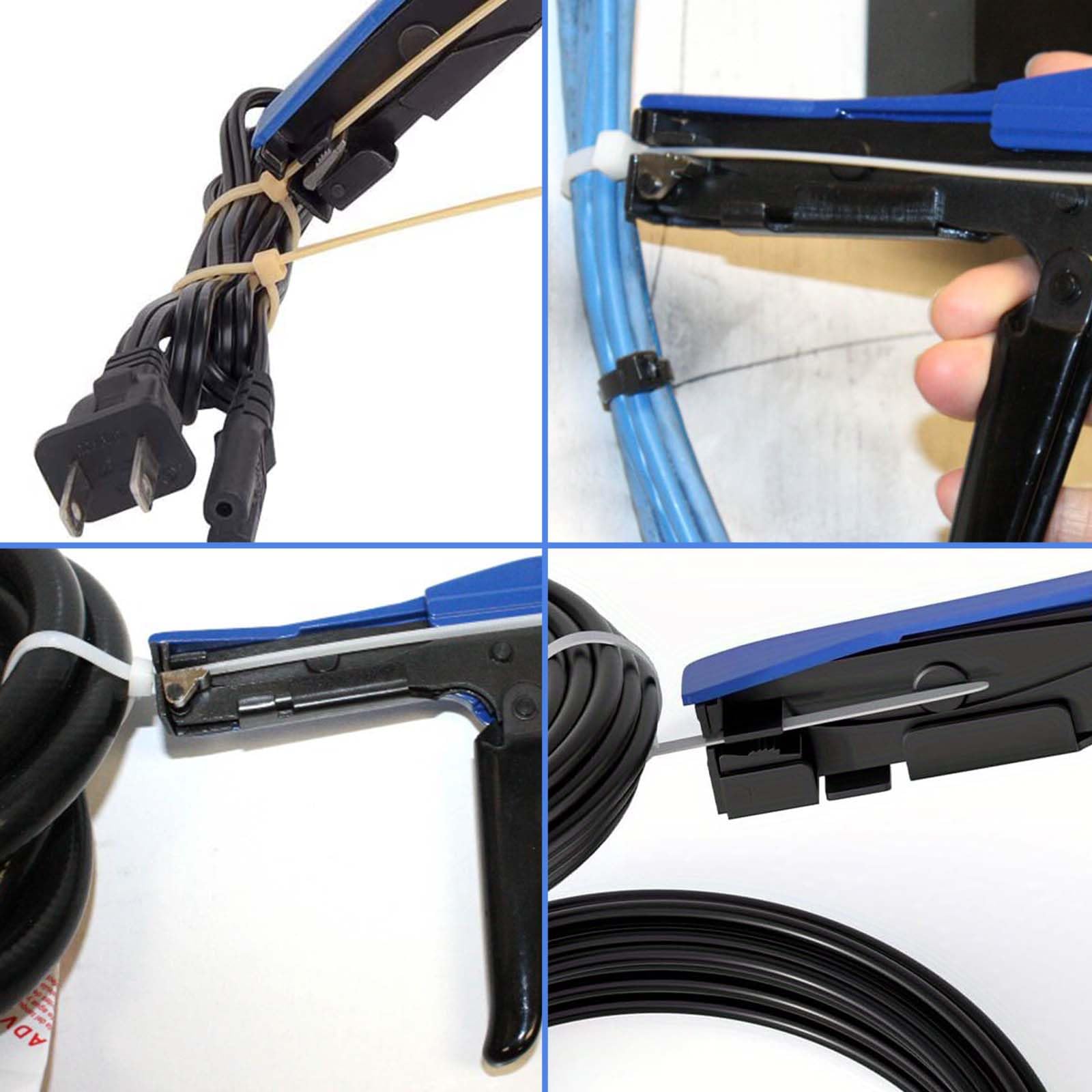 Utensileperfascette,Utensile per fascettemetalliche,Pinza Fascette MetallicheStrumentoSerraggio,Pinza Fascette Metalliche, utilizzato specialmente per fascette in nylon,fissaggio e taglio di cavi