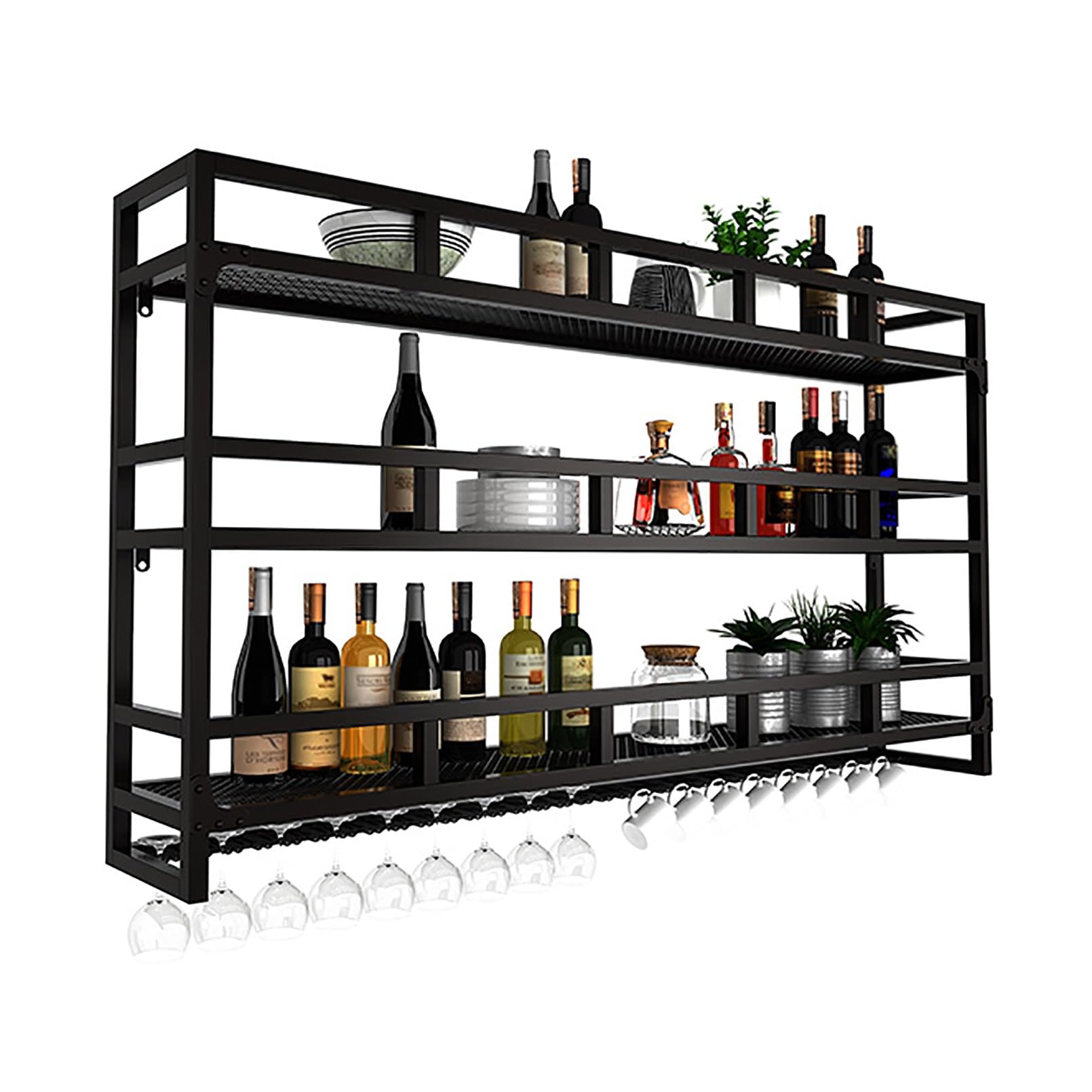 Étagère de rangement multifonctionnelle pour bouteille de vin