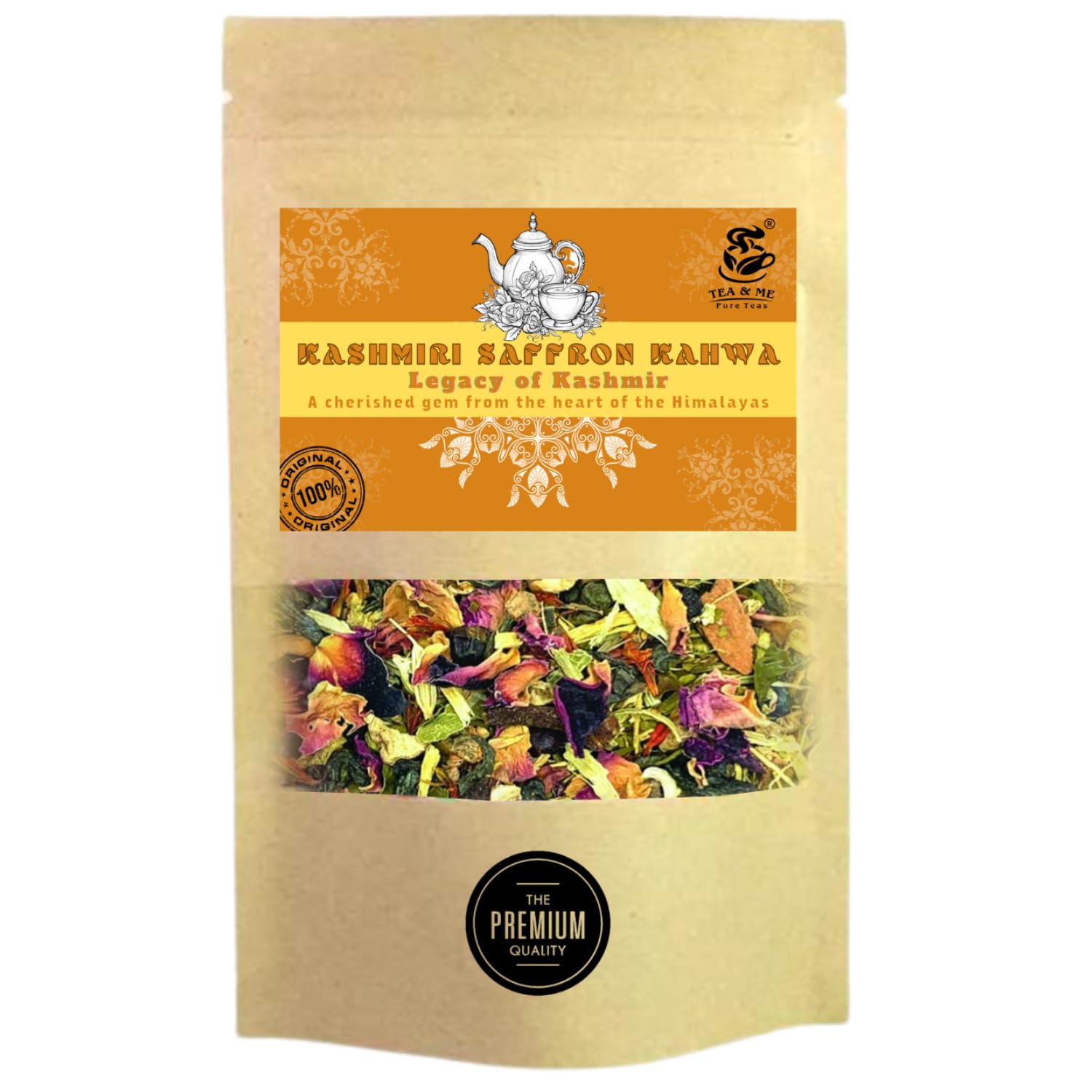TEA & ME Kashmiri Kahwa, Kashmiri Saffron Kahwa Tea, Kashmiri kesar Kahwa, 100% Authentic Kashmiri Shahi Qawah from Kashmir Pampore, Kashmiri Kahwa Green Tea with Elaichi, Saffron, Clove, Almonds (B0CL737P9G) Amazon Price History, Amazon Price Tracker
