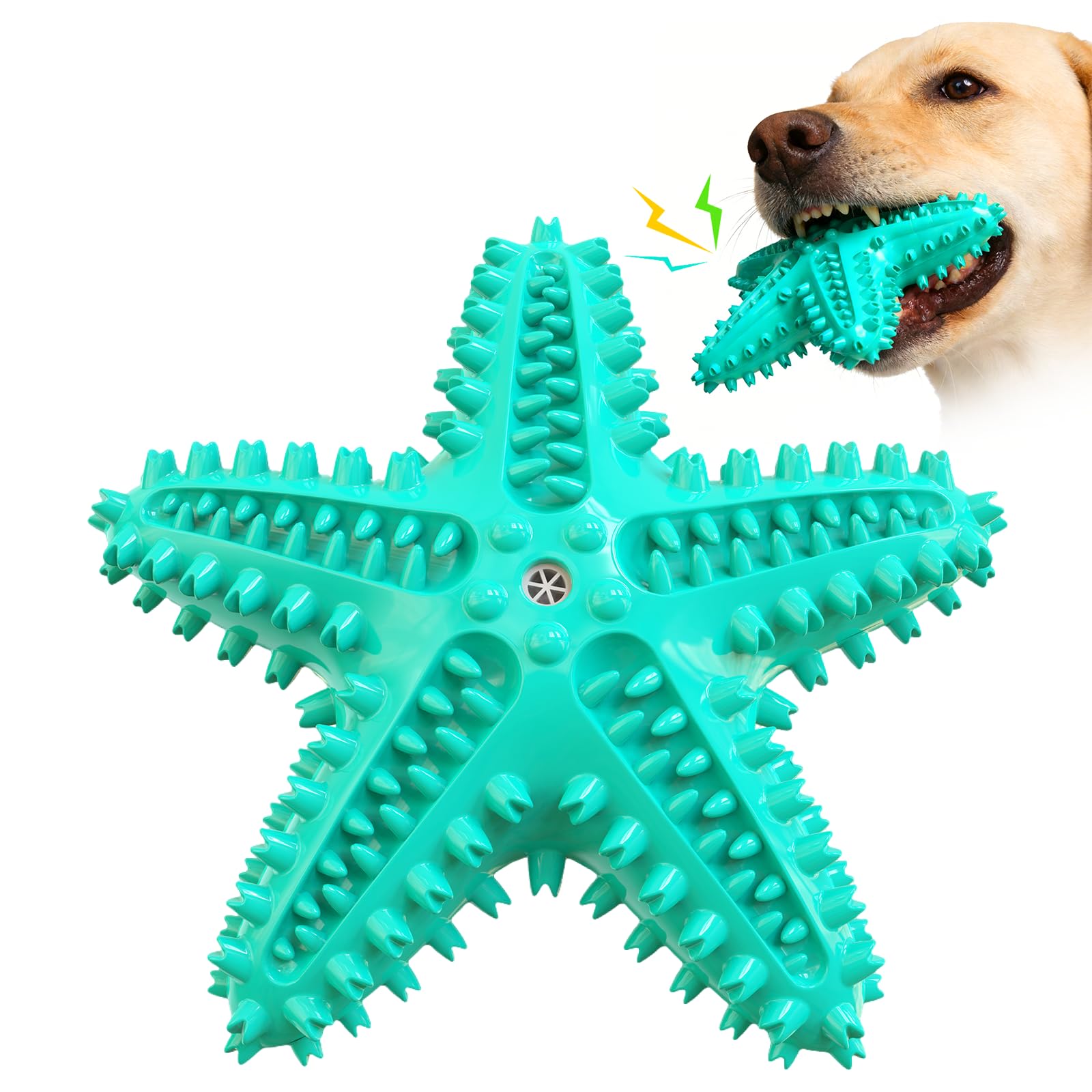 Juguetes masticables para perros, juguete chirriante flotante para masticadores agresivos, cepillo de dientes, juguetes de limpieza de dentición al aire libre, juguetes interactivos