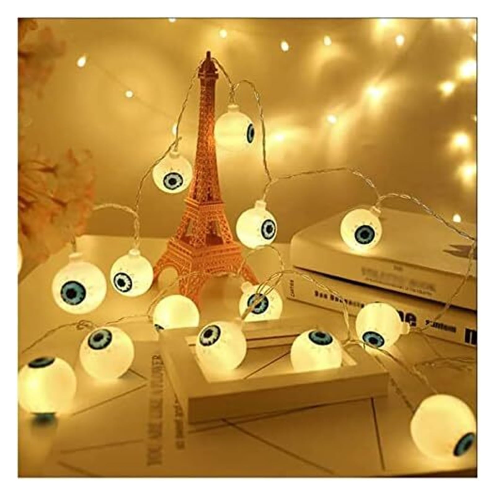 FBHFSUIEF Warm White Battery Operated String Lights for Decorations|Creative Pixie for Party,Christmas(3M(9.8FT) 20LED)