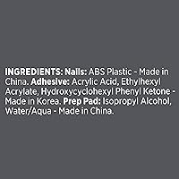 Vista 9 de imPRESS Uñas postizas a presión de color, Halloween, sin necesidad de pegamento, negras, almendra mediana, 33 unidades.