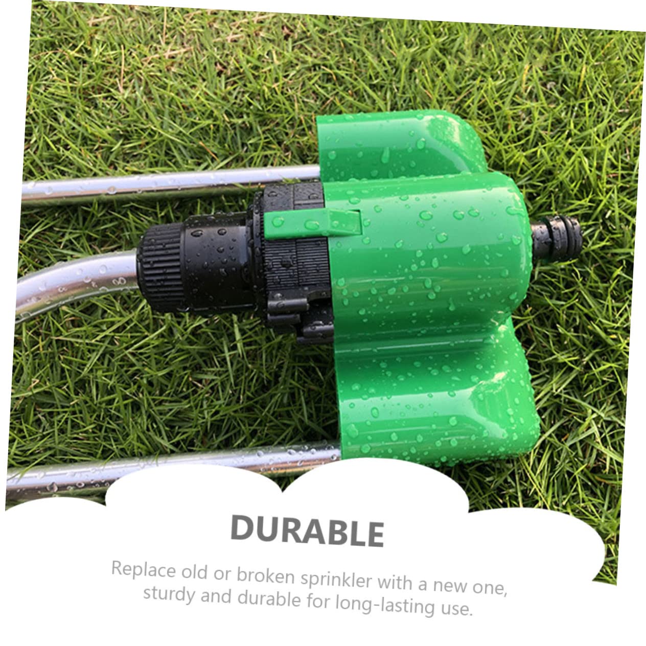 ibasenice 2 Piezas aspersor Cabezal rociador para riego Accesorios de jardín de riego de Jardines Herramienta de riego automático Pulverizador de riego Forestal el plastico Verde