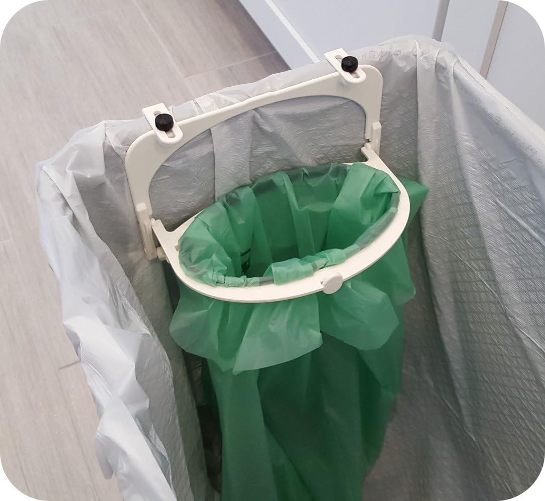 Hoop The Ultimate Compost Bin Alternative & Compostable Bags, for Kitchen Organic Waste Collection Compost (White)