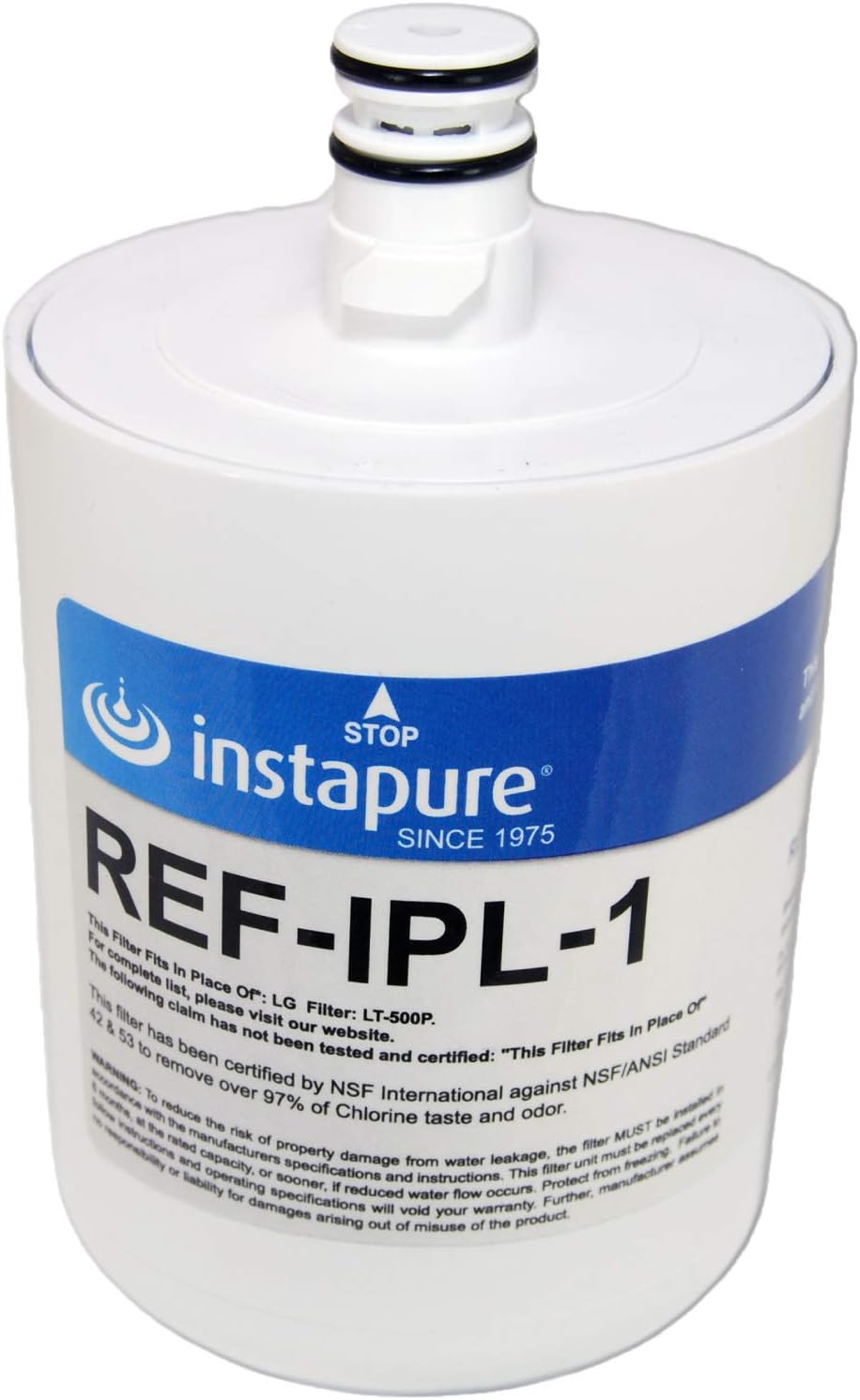 LT500P Compatible Filter by Instapure, NSF/ANSI 42, 53, P473, 401 Certified for PFOA/PFOS, Pharmaceuticals, Lead & More! Instapure REF-IPL-1 Fits LG LT500P ADQ72910901 & More! Made in USA