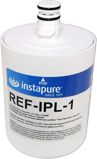 LT500P Compatible Filter by Instapure, NSF/ANSI 42, 53, P473, 401 Certified for PFOA/PFOS, Pharmaceuticals, Lead & More! Instapure REF-IPL-1 Fits LG LT500P ADQ72910901 & More! Made in USA