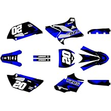 Graphics Kit for Yamaha YZ85 2015-2018 and 2019-2021 SPEAR Series Blue 09 Mil - Dirt pit bike motorcycle stickers, dirtbike racing automotive decal motocross accessories no-plastics