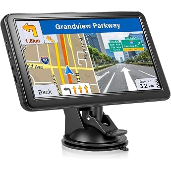 NEWFUN Navigation Devices for Car GPS Truck Navigation Devices 2025 Europe Maps 7 Inch Navigation Device for Car Free Map Update with POI Speed Warning Voice Guidance