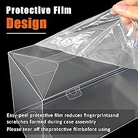 Vista 4 de Funda protectora de plástico transparente para figuras Funko-Pop, funda protectora compatible con Funko Pop, paquete de 2 cajas de figuras, paquete