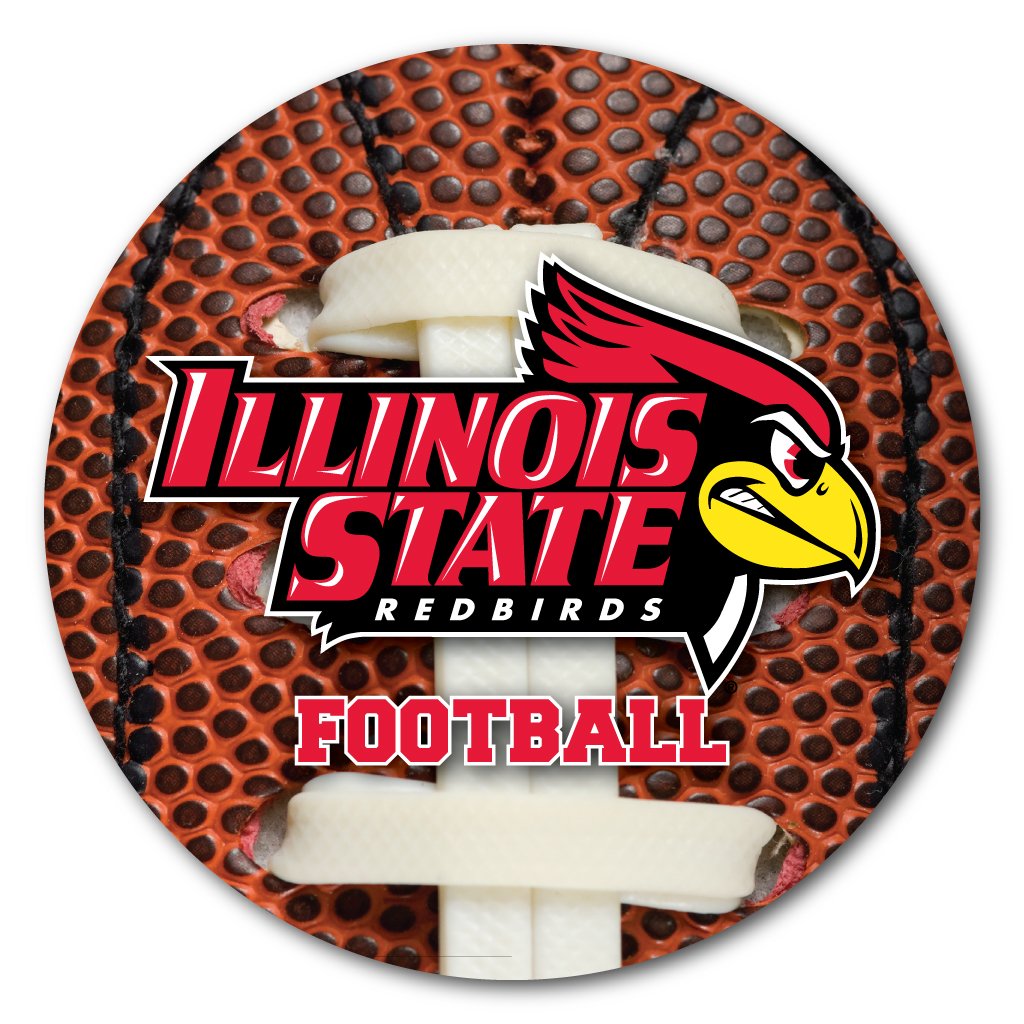 VictoryStore Coasters - Illinois State University Coaster Set, Football Design, Set of 4