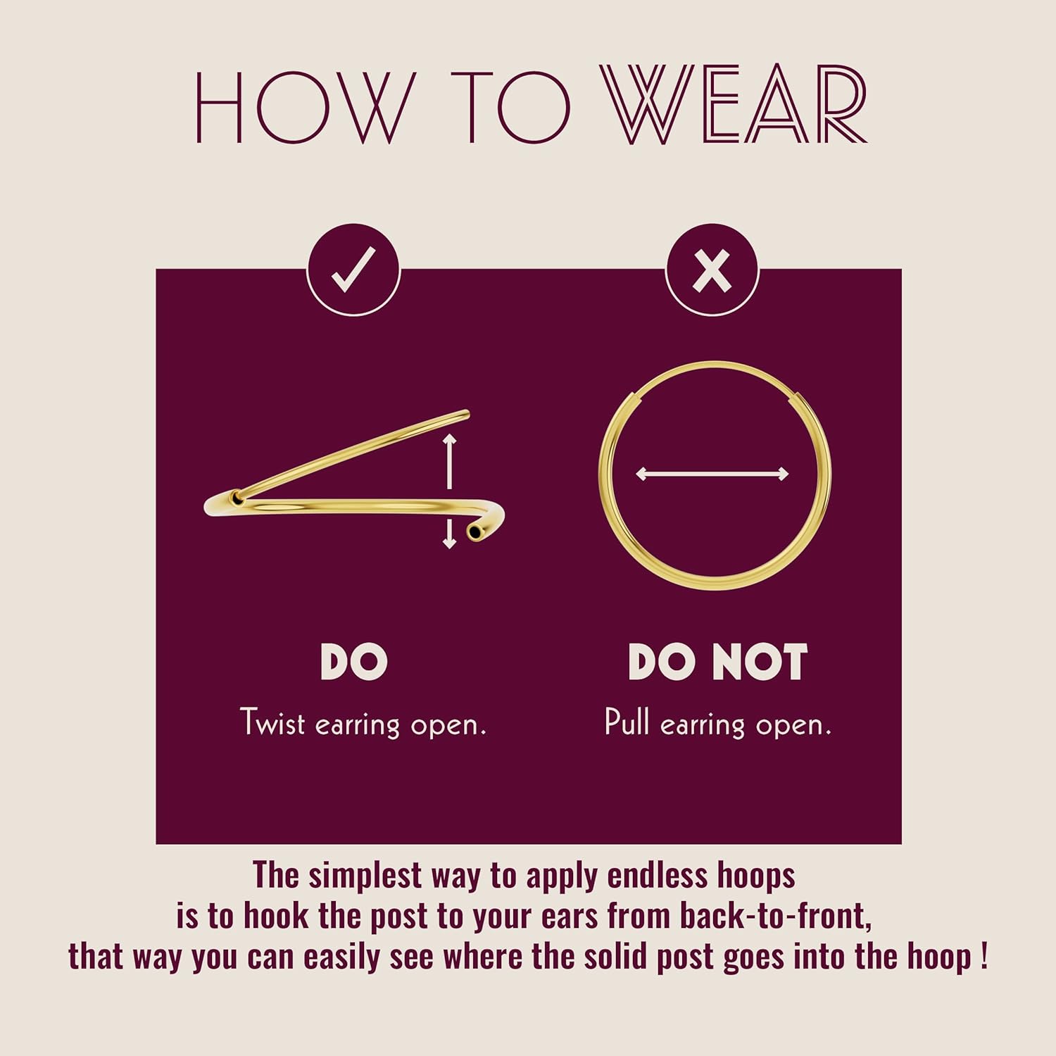 14k Yellow Gold Endless Hoop Earrings Small, Tiny 14k Gold Thin Hoop Earrings, Cartilage Earrings, Helix Earring, Nose Hoop, Tragus Earring 10mm - Image 6