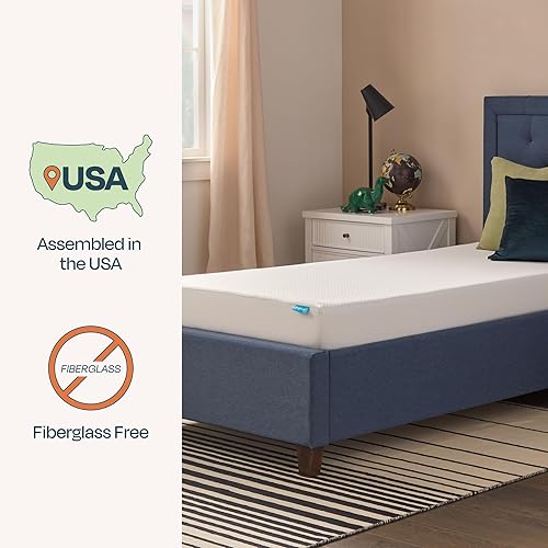 Miniatura 5 de Linenspa Colchón de espuma viscoelástica con infusión de gel de 6 pulgadas Tamaño Twin Firmeza media - Cama de perfil bajo - Colchón en una caja -