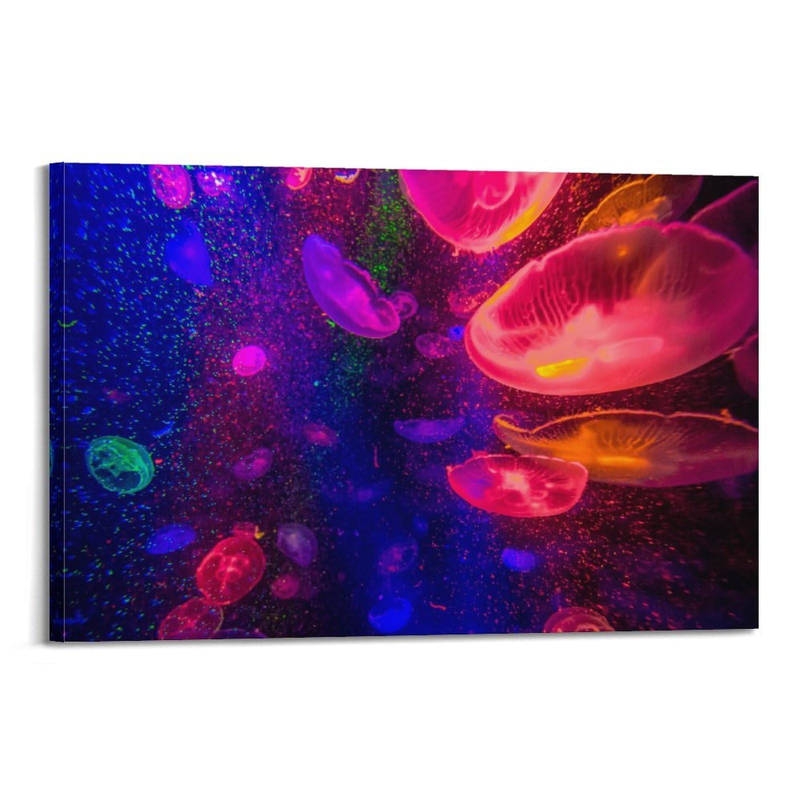 MJZLQN Marine Animal Poster Dreamy Jellyfish Poster Decorative Painting Canvas Wall Posters And Art Picture Print Modern Family Bedroom Decor Posters 24x36inch(60x90cm)