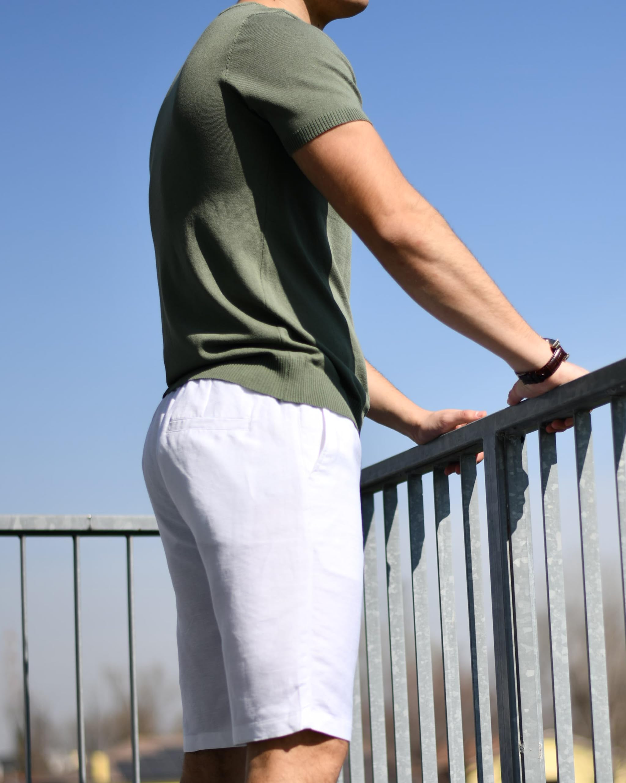 CZ - T-Shirt Uomo Jersey Cotone Maglia Polo Elegante Slim Fit Maglietta Classica Traspirante Manica Corta Casual Raffinata