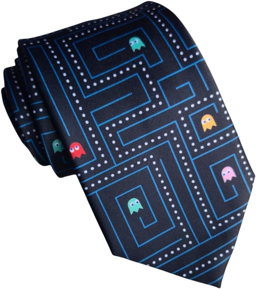 Maker V Video Game Necktie Retro Video Game Necktie - Gamer Necktie - Video Game Necktie