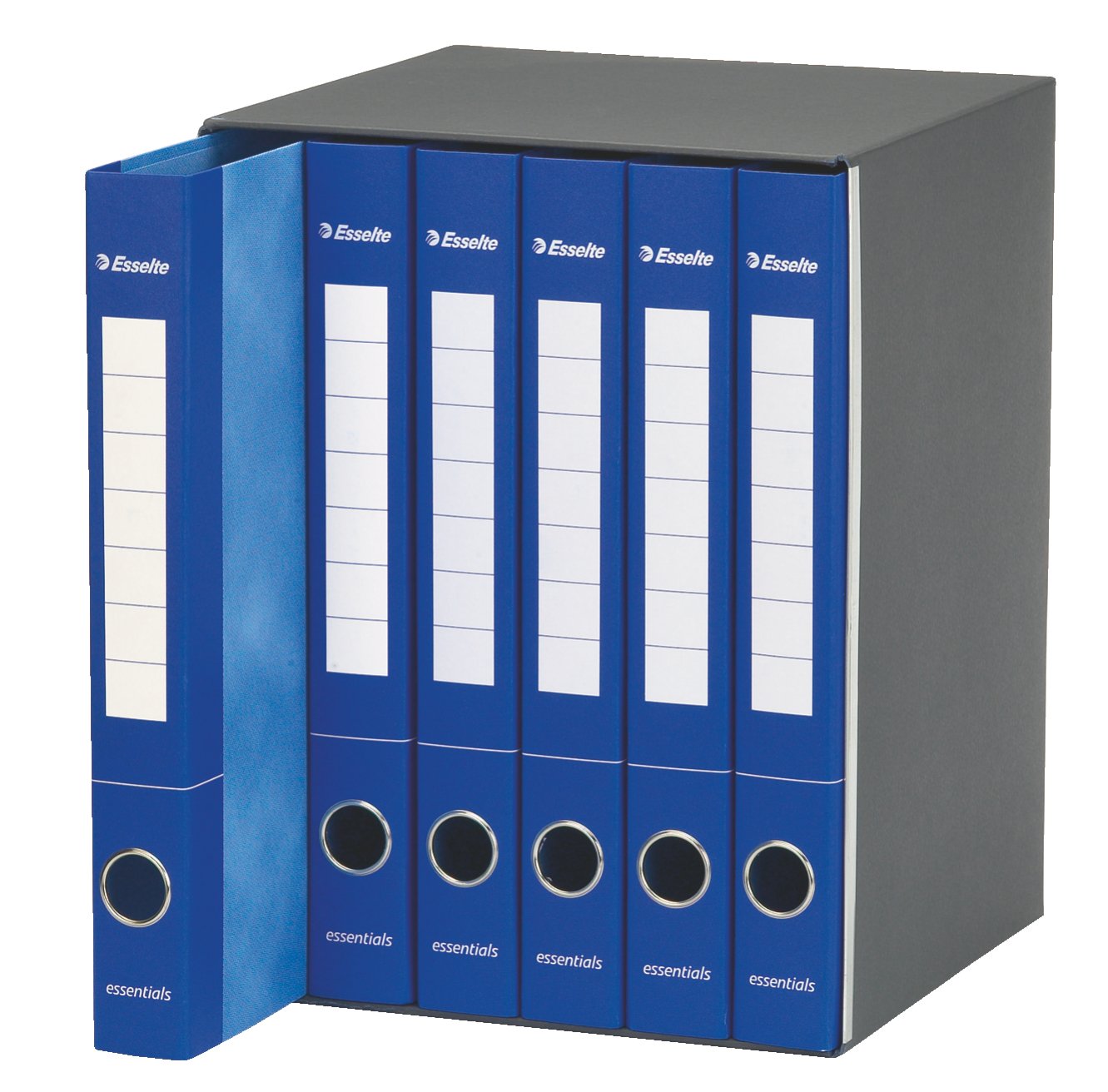 Classeur 2 anneaux Esselte S65 rigide avec dos de 4 cm - 5