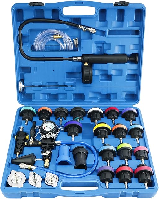 FreeTec Universal Radiator Pressure Detector Vacuum Cooling System Tester Master Tool Kit