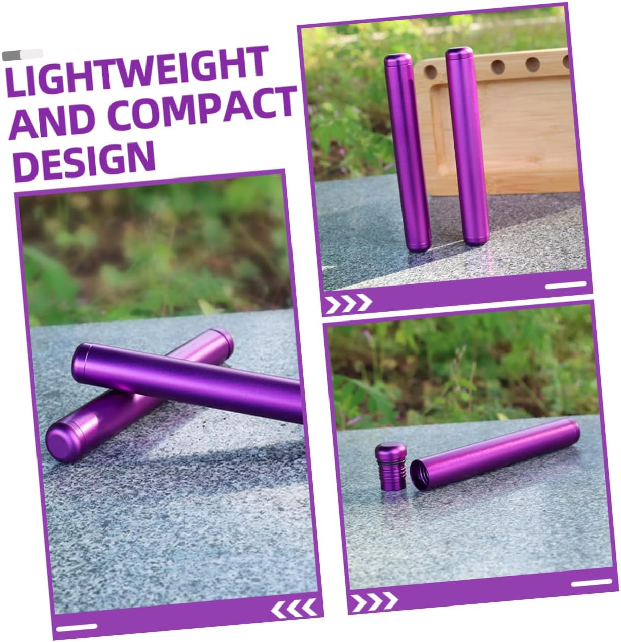 Purple Aluminium Alloy Secret Storage Can for Cash and Small Items image 2
